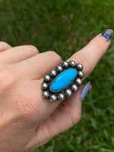 Load image into Gallery viewer, Chunky Turquoise Sterling Silver Ring
