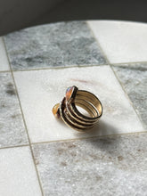 Load image into Gallery viewer, Gold Vermeil Opal Ring Size 4.75
