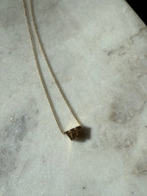 Load image into Gallery viewer, ‘W’ Slider 14k Yellow Gold Necklace 18”
