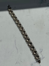 Load image into Gallery viewer, Two-Tone Sterling Silver Heart Bracelet 7.25”

