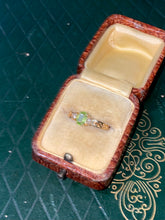 Load image into Gallery viewer, Peridot Diamond Vintage 14k Gold Ring
