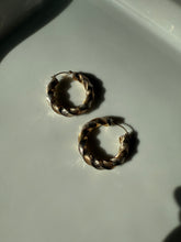 Load image into Gallery viewer, Tubular Gold Vermeil Hoops
