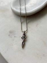 Load image into Gallery viewer, Vintage Ruby Sterling Silver Goddess Necklace
