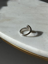 Load image into Gallery viewer, Vintage Sterling Silver Bypass Ring Size 8
