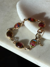 Load image into Gallery viewer, Vintage Gold Plated Costume Bracelet 7.25”
