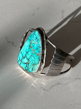 Load image into Gallery viewer, Vintage Chunky Turquoise Sterling Silver Cuff Bracelet
