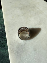 Load image into Gallery viewer, Vintage Sterling Silver Hammered Ring Size 6
