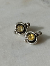 Load image into Gallery viewer, Vintage Citrine Sterling Silver Earrings

