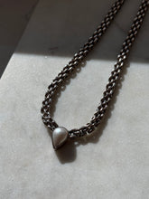 Load image into Gallery viewer, Panther Link Mother of Pearl Sterling Silver Necklace 16.5”
