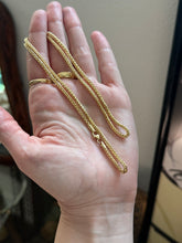 Load image into Gallery viewer, Italian Vintage Semi-Solid 10k Yellow Gold Franco Chain 22”
