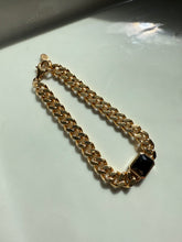 Load image into Gallery viewer, Cuban Link Bracelet w/ Glass Stone 7”
