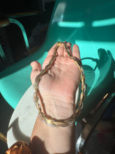 Load image into Gallery viewer, Italian Braided Dusted Gold Vermeil Chain 18”
