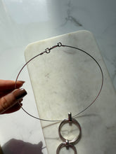 Load image into Gallery viewer, Modernist Sterling Torque Choker 15.5”
