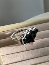 Load image into Gallery viewer, Black Bat Sterling Silver Ring Size 8.75
