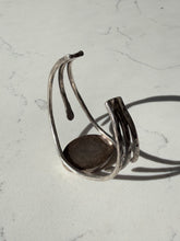 Load image into Gallery viewer, Scrimshaw Boat Sterling Silver Cuff Bracelet
