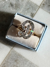 Load image into Gallery viewer, Large ‘D’ Initial Diamond 14k Gold Ring

