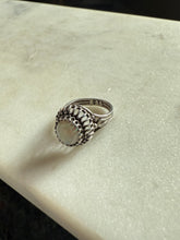 Load image into Gallery viewer, Vintage Opal Sterling Silver Ring Size 6
