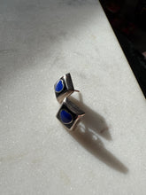 Load image into Gallery viewer, Square Heart Sterling Silver Earrings
