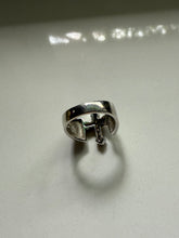 Load image into Gallery viewer, Diamond Cross y2k Sterling Silver Ring Size 7

