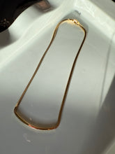 Load image into Gallery viewer, Monet Golden Bar Snake Necklace 16”

