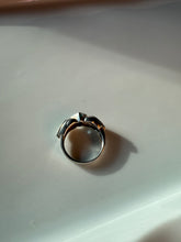 Load image into Gallery viewer, Blue Topaz &amp; Gaspeite Sterling Silver Ring Size 7.5
