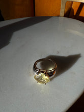 Load image into Gallery viewer, Chunky Yellow Sterling Silver Ring Size 9.25
