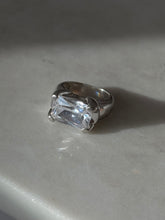 Load image into Gallery viewer, Chunky Quartz Sterling Silver Ring Size 6
