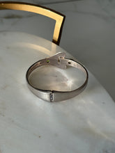 Load image into Gallery viewer, Vintage Peridot Sterling Silver Hinged Bangle Bracelet
