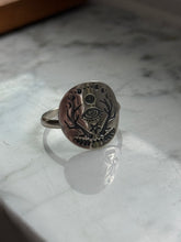 Load image into Gallery viewer, Celestial Evil Eye Sterling Silver Ring Size 12.25
