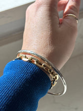 Load image into Gallery viewer, Vintage Etched Sterling Silver Bangle Bracelet
