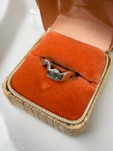 Load image into Gallery viewer, Abalone Inlay Swan Sterling Silver Ring
