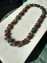 Load image into Gallery viewer, Vintage 1980s Gripoix Style Cabochon Chunky Costume Necklace 18”
