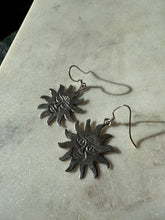 Load image into Gallery viewer, Vintage Sterling Silver Sun Earrings
