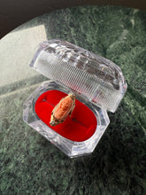 Load image into Gallery viewer, Vintage Red Velvet Ring Box
