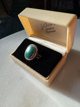 Load image into Gallery viewer, Malachite Sterling Silver Ring Size 6
