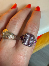 Load image into Gallery viewer, Amethyst Sterling Silver Ring Size 7.25
