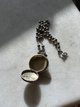 Load image into Gallery viewer, Antique Rosary Hinged Locket Necklace 18”
