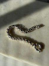 Load image into Gallery viewer, Chunky Box Chain Sterling Silver Bracelet 7”
