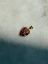 Load image into Gallery viewer, Vintage Natural Ruby 18k Gold Heart Charm
