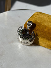 Load image into Gallery viewer, Peridot &amp; Mystic Topaz Sterling Silver Celestial Pendant
