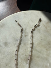 Load image into Gallery viewer, Rose Quartz Sterling Silver Necklace 17”
