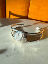 Load image into Gallery viewer, Sand Dollar Sterling Silver Cuff Bracelet

