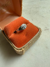 Load image into Gallery viewer, Black Enamel Ankh Sterling Silver Ring Size 5
