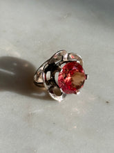 Load image into Gallery viewer, Vintage Synthetic Topaz Sterling Silver Ring Size 5.75
