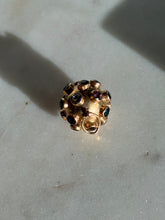 Load image into Gallery viewer, Vintage Sputnik Multi-Gemstone 18k Gold Charm
