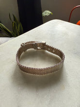 Load image into Gallery viewer, Mesh Buckle Sterling Silver Bracelet 6”-7”
