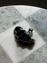 Load image into Gallery viewer, Black Bat Sterling Silver Pendant
