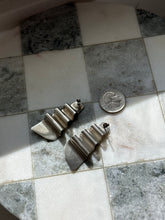 Load image into Gallery viewer, Modernist Vintage Solid Sterling Silver Earrings
