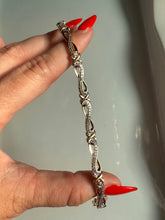 Load image into Gallery viewer, Gold Vermeil Two-Tone Sterling Bracelet 7”

