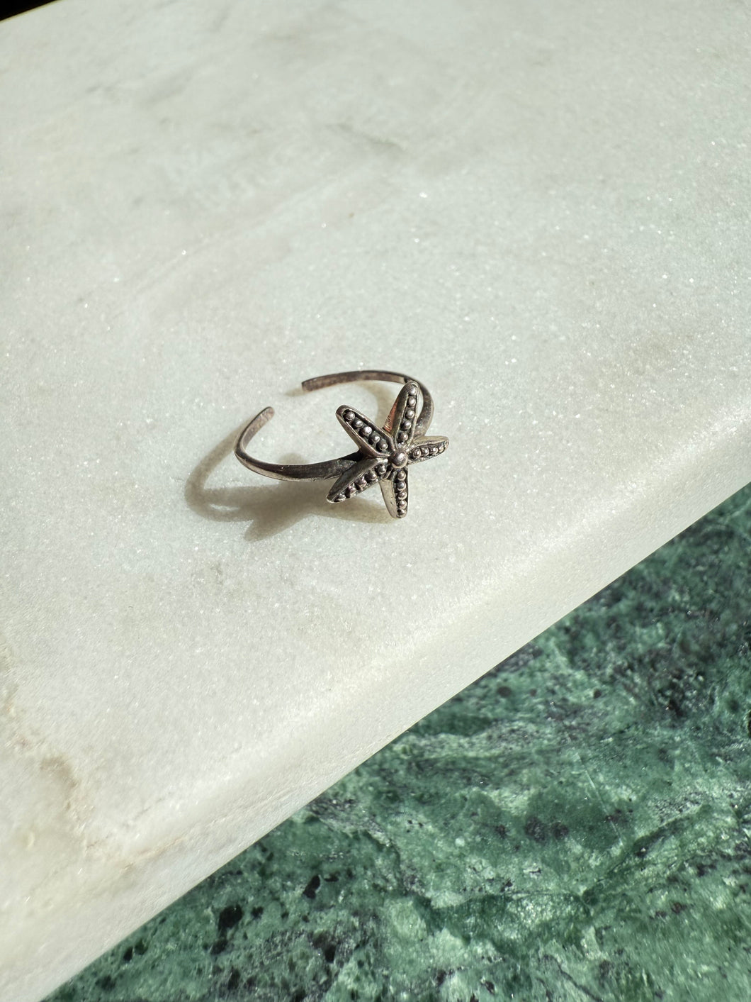 Vintage Starfish Sterling Silver Toe Ring